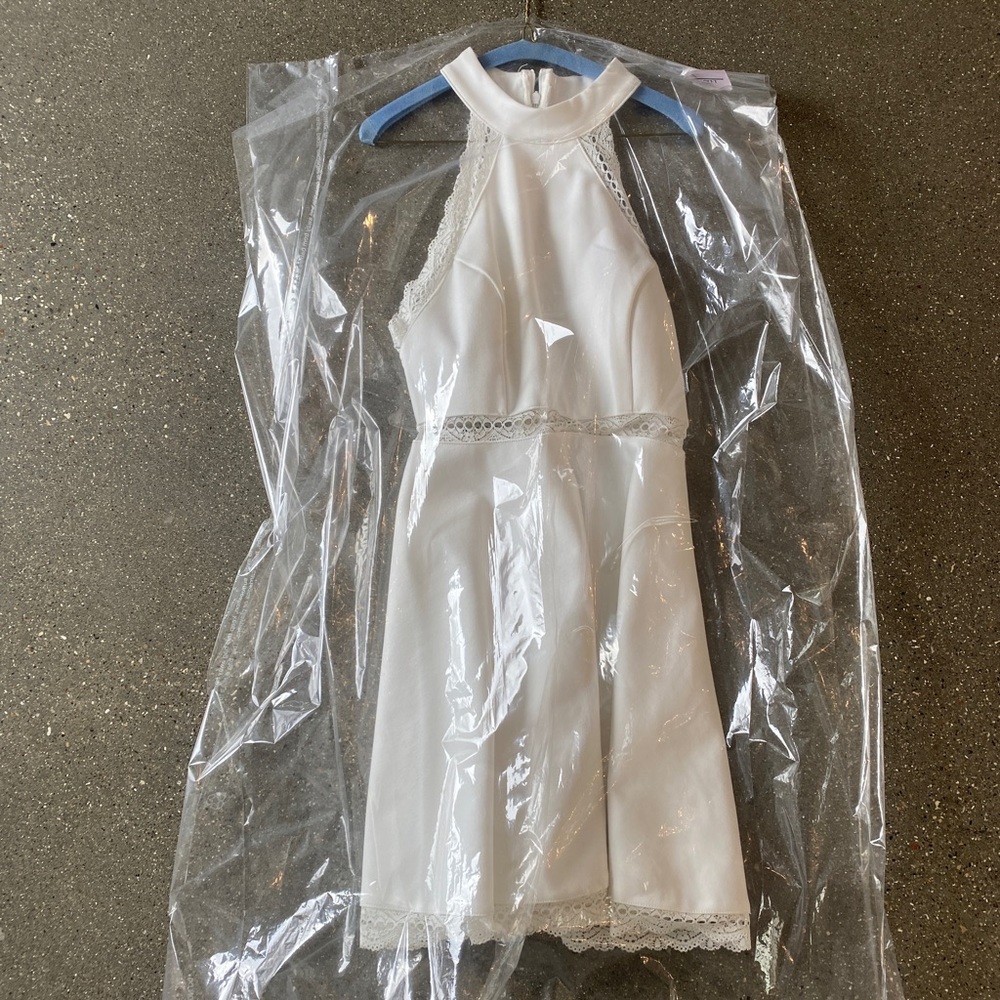 White Formal Skater Dress - Picture 3 of 3